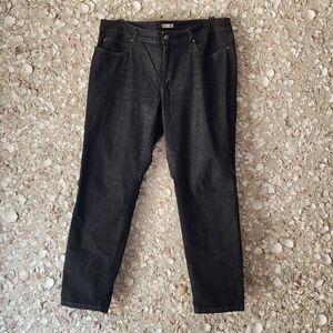 Eileen Fisher Slim Ankle Fit Black Jeans